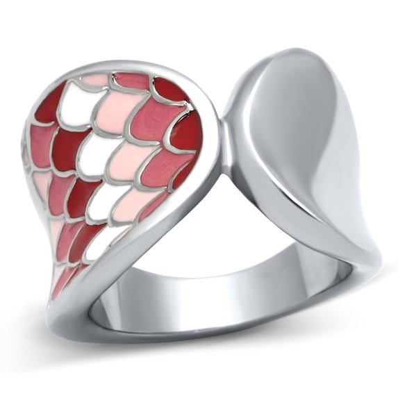 Women's Stainless Steel High polished Epoxy Multi Color 12.40(g) Engagement Ring