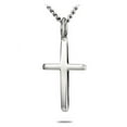 thumbnail image 1 of Women's Stainless Steel Mini Tapered Cross Necklace-Jn 19:30 by Shields of Strength, 1 of 4