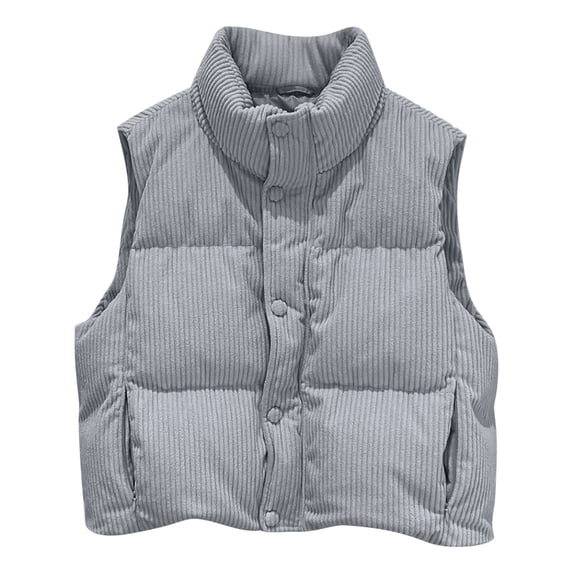Women's Stand Up Collar Sleeveless Casual Jacket With Pockets For Everyday Layering And Outdoor Style