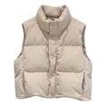 thumbnail image 1 of Women's Stand Up Collar Sleeveless Casual Jacket With Pockets For Everyday Layering And Outdoor Style, 1 of 4