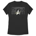 thumbnail image 1 of Women's Star Trek: The Next Generation Captain Mom  Graphic Tee Black Medium, 1 of 4