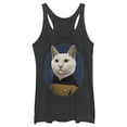 thumbnail image 1 of Women's Star Trek: The Next Generation Commander Data Cat  Racerback Tank Top Black Heather Small, 1 of 4