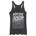 thumbnail image 1 of Women's Star Trek: The Next Generation Concert Poster Racerback Tank Top Black Heather X Large, 1 of 4