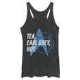 thumbnail image 1 of Women's Star Trek: The Next Generation Cup Of Tea Earl Grey Hot, Captain Picard Racerback Tank Top Black Heather Large, 1 of 4