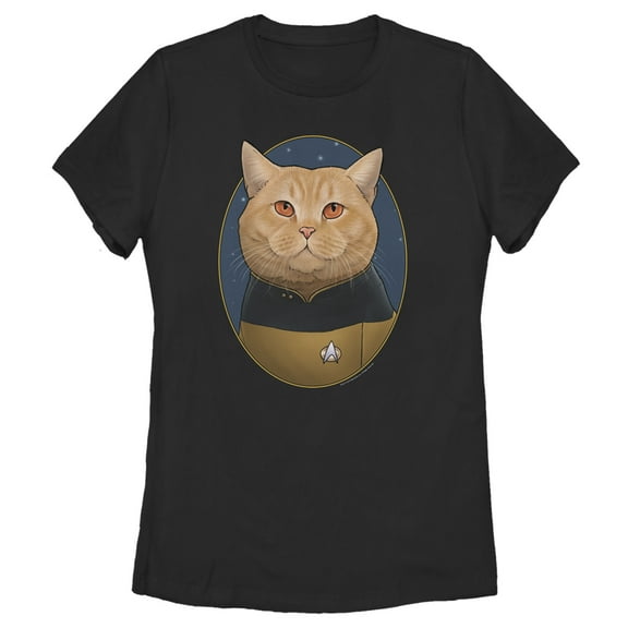 Women's Star Trek: The Next Generation Lieutenant O'Brien Cat  Graphic Tee Black Small