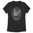 thumbnail image 1 of Women's Star Trek: The Next Generation Officer Wesley Crusher Cat  Graphic Tee Black 2X Large, 1 of 4