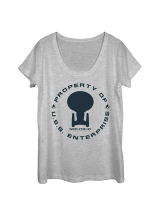 INTIMO Womens Star Trek Property Of Starfleet Academy Varsity Football Tee  Nightgown Night Pajama Shirt (Large) Grey at  Women's Clothing store