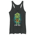 thumbnail image 1 of Women's Star Trek: The Original Series Cartoon Gorn Alien  Racerback Tank Top Black Heather Small, 1 of 4