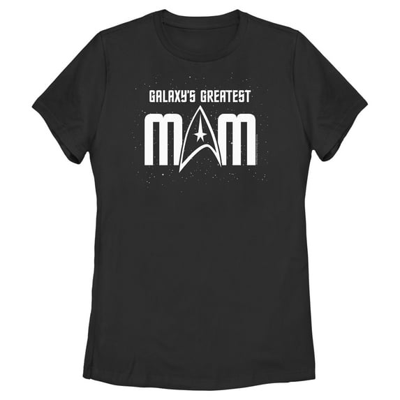Women's Star Trek: The Original Series Galaxy's Greatest Mom Graphic Tee Black Small