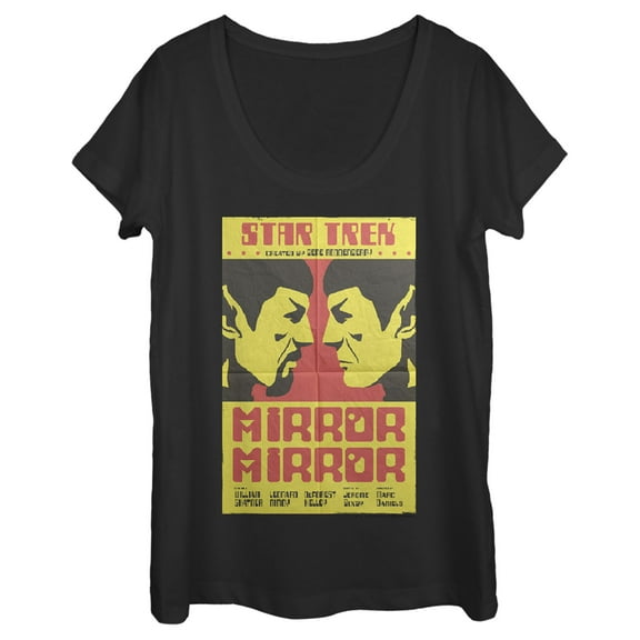 Women's Star Trek: The Original Series Mirror Mirror S2 Episode 4 Poster  Scoop Neck Black 2X Large