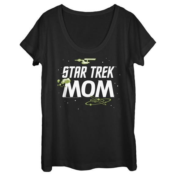 Women's Star Trek: The Original Series Original Mom Graphic Tee Black Medium
