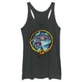 thumbnail image 1 of Women's Star Trek USS Enterprise Stained Glass To Boldly Go Racerback Tank Top Black Heather Small, 1 of 4