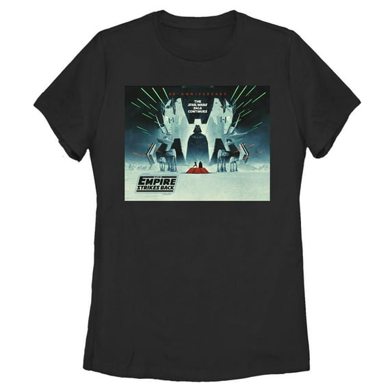 Women's Star Wars 40th Anniversary Poster Graphic Tee Black X Large