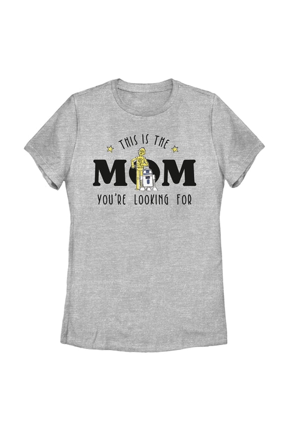 Women's Star Wars: A New Hope Mom You're Looking For Graphic Tee Athletic Heather X Large