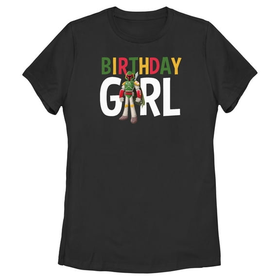 Women's Star Wars Boba Fett Birthday Girl Graphic T-Shirt