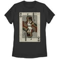 thumbnail image 1 of Women's Star Wars Boba Fett Playing Card Graphic Tee Black Medium, 1 of 3