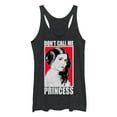 thumbnail image 1 of Women's Star Wars Bold Don't Call Me Princess Leia  Racerback Tank Top Black Heather Large, 1 of 3