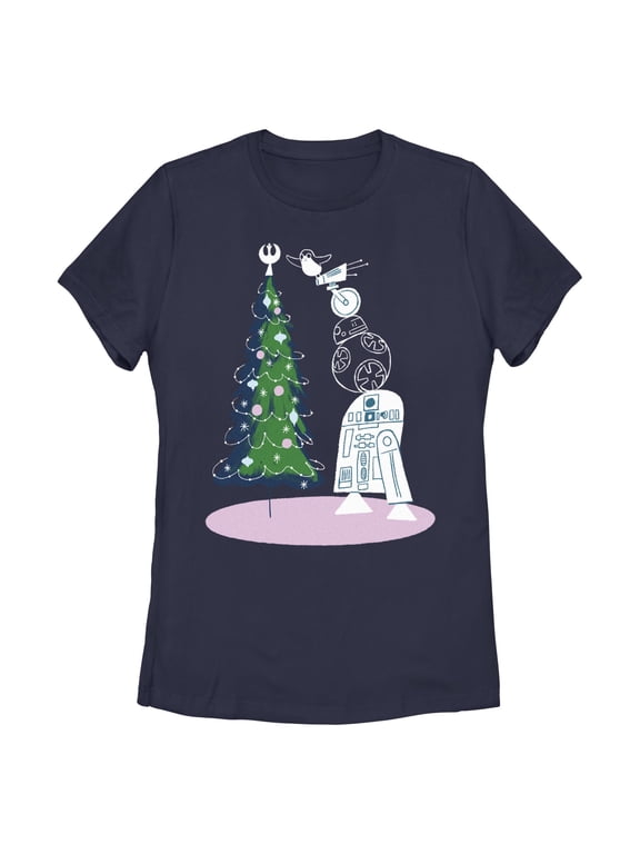 Women's Star Wars Christmas Droid Tree Graphic T-Shirt