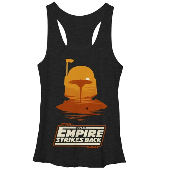 Women's Star Wars Cloud City Boba Fett Racerback Tank Top Black Heather Medium