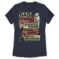 thumbnail image 1 of Women's Star Wars Dad You are Strong Inventive Clever Gentle  Graphic Tee Navy Blue Small, 1 of 4
