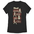 thumbnail image 1 of Women's Star Wars Dad You're Strong Fearless Wise Brave  Graphic Tee Black 2X Large, 1 of 4