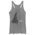thumbnail image 1 of Women's Star Wars Darth Vader AT-AT Walking the Dog Racerback Tank Top Gray Heather X Small, 1 of 3