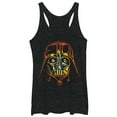 thumbnail image 1 of Women's Star Wars Darth Vader Halloween Jack-O'-Lantern  Racerback Tank Top Black Heather X Large, 1 of 3