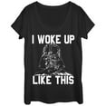 thumbnail image 1 of Women's Star Wars Darth Vader Woke Up Like This  Scoop Neck Black X Large, 1 of 3