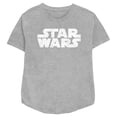 thumbnail image 1 of Women's Star Wars Distressed Simple Logo Graphic Tee Athletic Heather X Large, 1 of 3