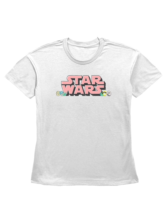 Women's Star Wars Easter Themed Chest Logo Graphic T-Shirt