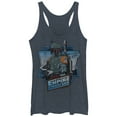 thumbnail image 1 of Women's Star Wars Empire Strikes Back Boba Fett Racerback Tank Top Navy Blue Heather Small, 1 of 3