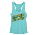 thumbnail image 1 of Women's Star Wars Episode V Logo Racerback Tank Top Tahiti Blue Small, 1 of 3