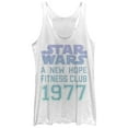 thumbnail image 1 of Women's Star Wars Fitness Club Racerback Tank Top White Heather X Large, 1 of 3