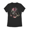 thumbnail image 1 of Women's Star Wars Floral Print Vader Graphic Tee Black Small, 1 of 3