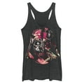thumbnail image 1 of Women's Star Wars Floral Print Vader  Racerback Tank Top Black Heather X Large, 1 of 4