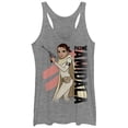 thumbnail image 1 of Women's Star Wars: Forces of Destiny Padme  Racerback Tank Top Gray Heather X Large, 1 of 3