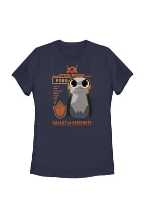 Women's Star Wars: Galaxy of Creatures Georgie Porgie Graphic Tee Navy Blue Small