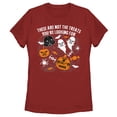 thumbnail image 1 of Women's Star Wars Halloween Not the Treats  Graphic Tee Red Medium, 1 of 4