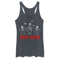 thumbnail image 1 of Women's Star Wars Halloween Vader Skeletons  Racerback Tank Top Navy Blue Heather X Small, 1 of 4