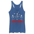 thumbnail image 1 of Women's Star Wars Halloween Vader Skeletons  Racerback Tank Top Royal Blue Heather Small, 1 of 4
