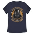 thumbnail image 1 of Women's Star Wars Halloween Vant You Vader  Graphic Tee Navy Blue 2X Large, 1 of 4