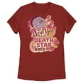 thumbnail image 1 of Women's Star Wars I Love You to the Death Star and Back Graphic Tee Red 2X Large, 1 of 4