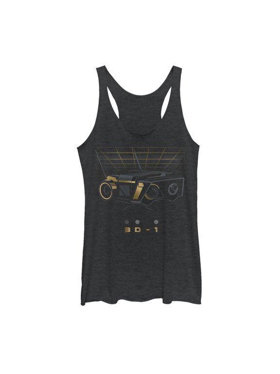 Women's Star Wars Jedi: Fallen Order BD-1 Droid Racerback Tank Top Black Heather Small
