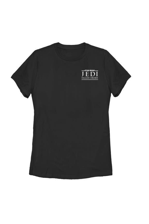 Women's Star Wars Jedi: Fallen Order Badge Logo Graphic Tee Black Medium