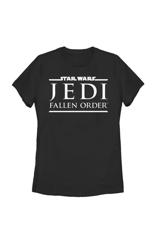 Women's Star Wars Jedi: Fallen Order Classic Logo Graphic Tee Black Medium