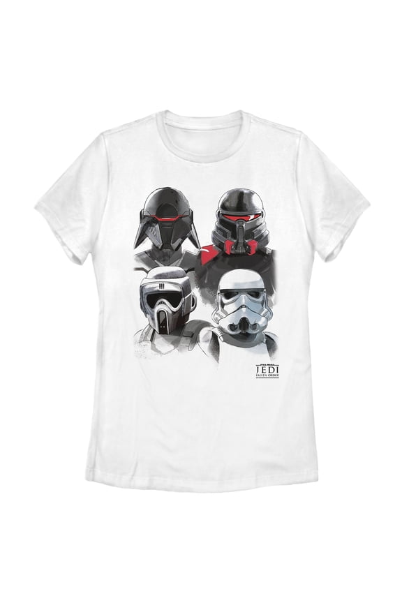 Women's Star Wars Jedi: Fallen Order Darth Vader's Inquisitor Squad  Graphic Tee White X Large