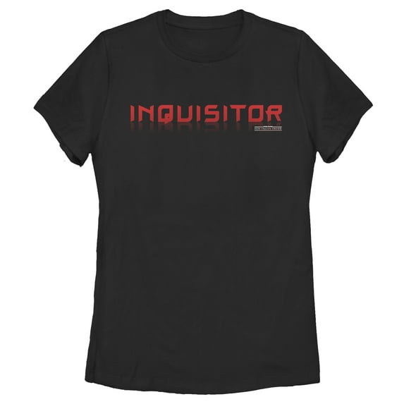 Women's Star Wars Jedi: Fallen Order Inquisitor Label Graphic Tee Black Large