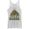 thumbnail image 1 of Women's Star Wars Like a Bossk  Racerback Tank Top White Heather Large, 1 of 3