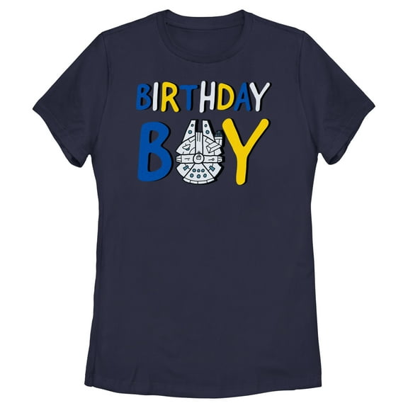 Women's Star Wars Millennium Falcon Birthday Boy  Graphic T-Shirt