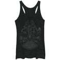 thumbnail image 1 of Women's Star Wars Millennium Falcon Outline  Racerback Tank Top Black Heather Medium, 1 of 3